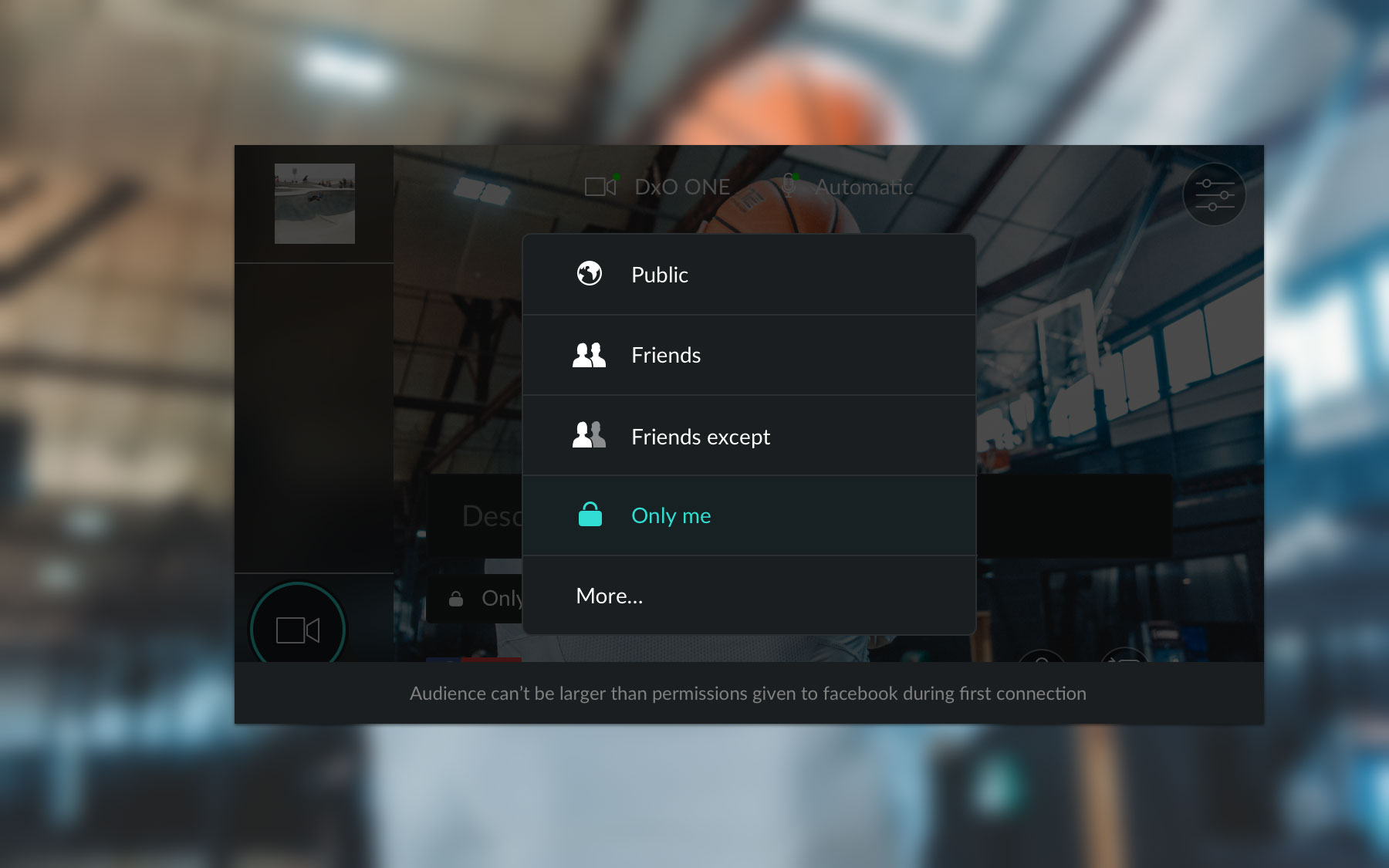 Privacy settings